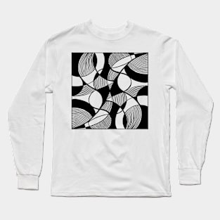 Abstract Geometric Pattern Long Sleeve T-Shirt